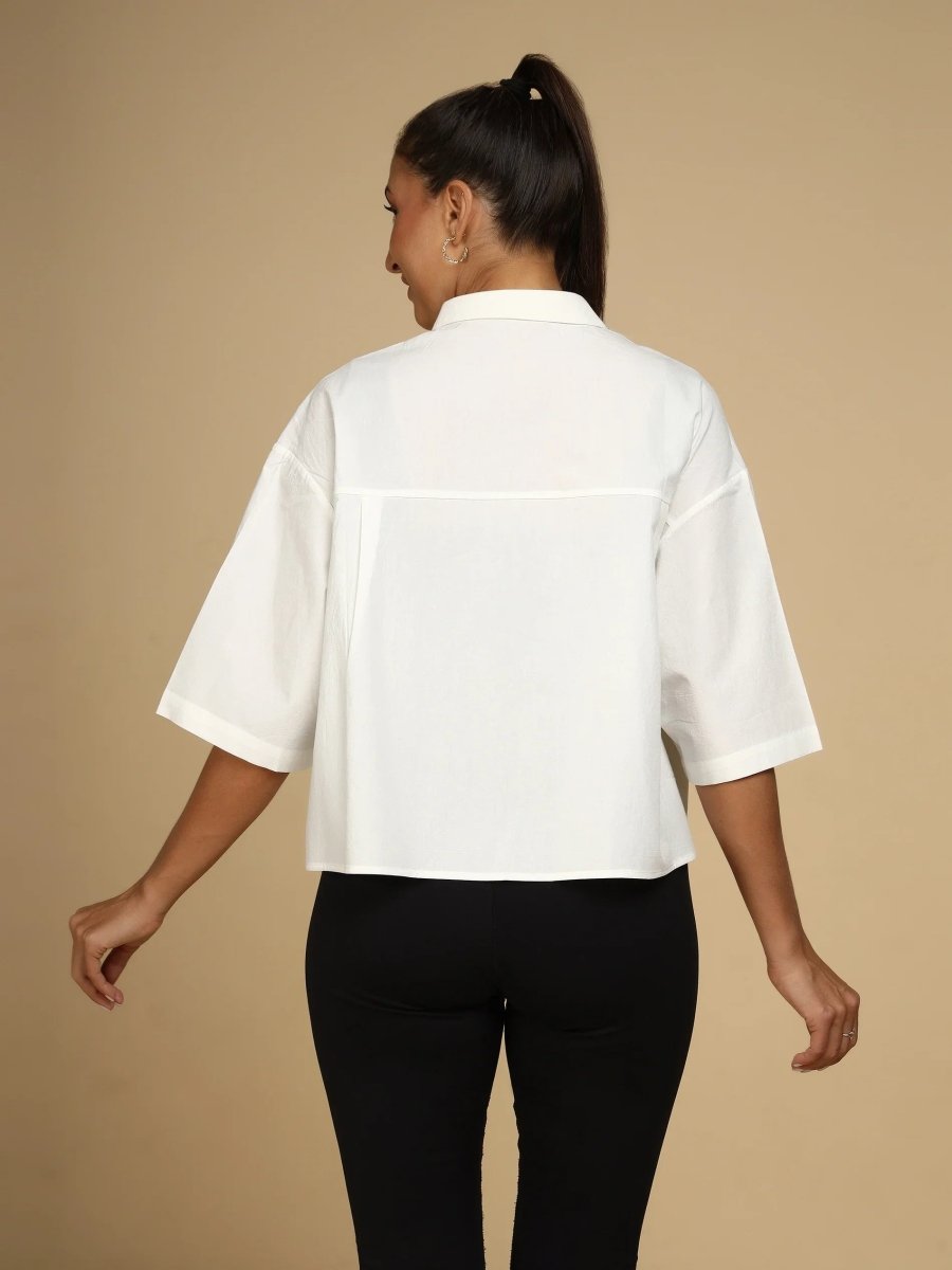 Embroidered Motifs Shirt - LEYR