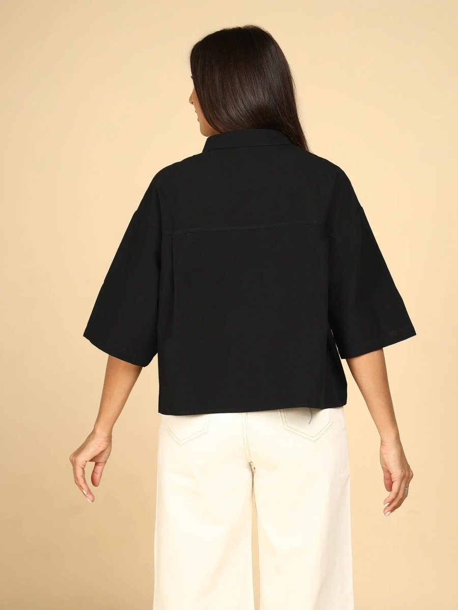 Embroidered Motifs Shirt - LEYR