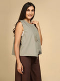 Ink Blot Asymmetric Vest - LEYR