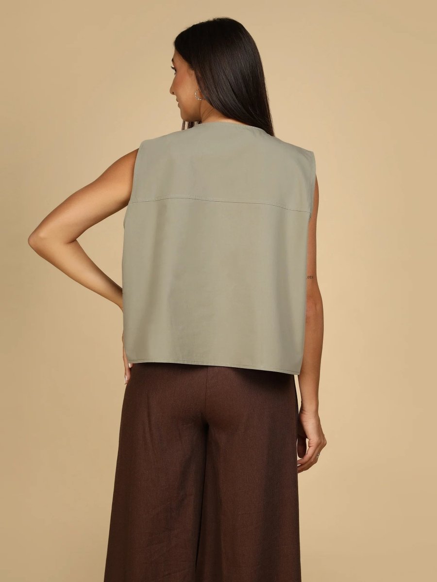 Ink Blot Asymmetric Vest - LEYR