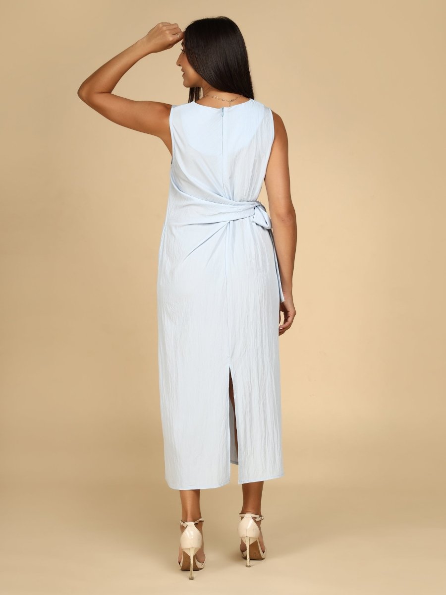 Cinched Silhouette Midi Dress - LEYR