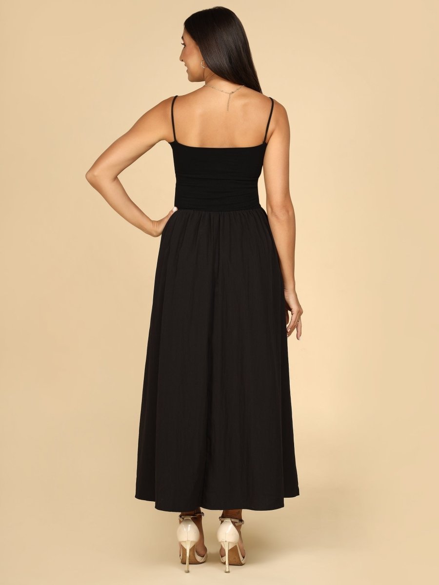 Ethereal Essentials Ruched Cami Dress – With Cups - LEYR