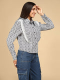 Ruffled Checkered Shirt - LEYR