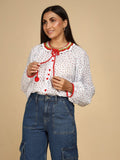 Berry Crochet Shirt - LEYR