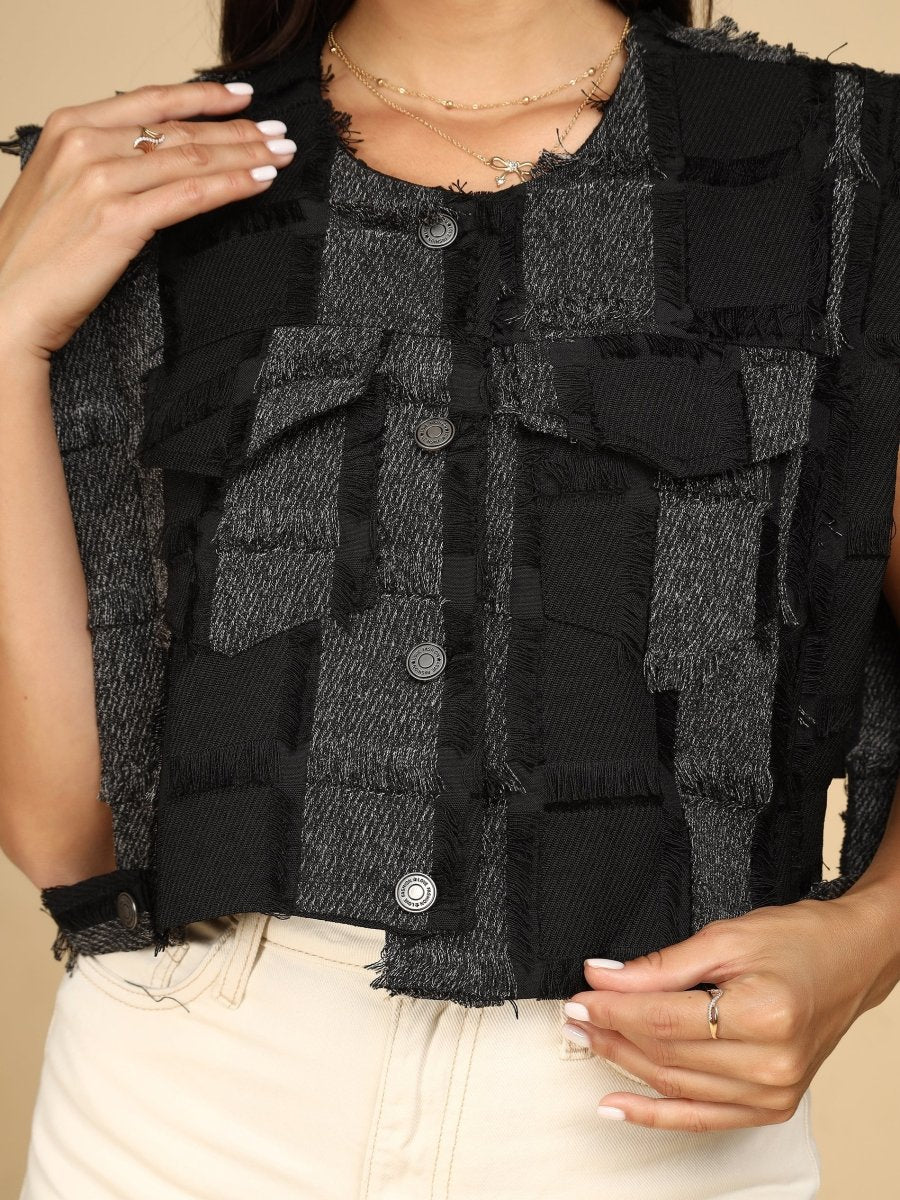 Shadow Patchwork Vests - LEYR