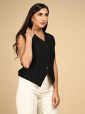Pinstripe Power Vest - LEYR