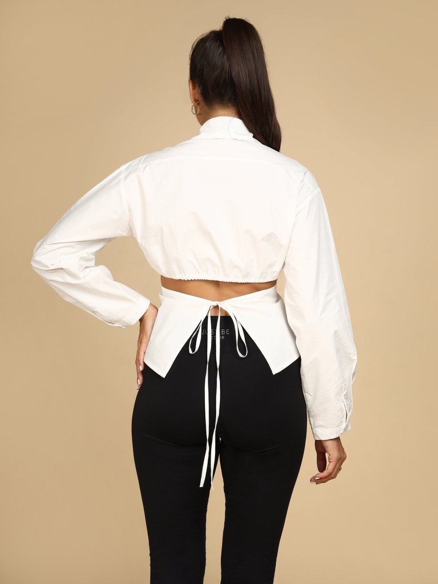 Tie-Back Sculpted Shirt - LEYR