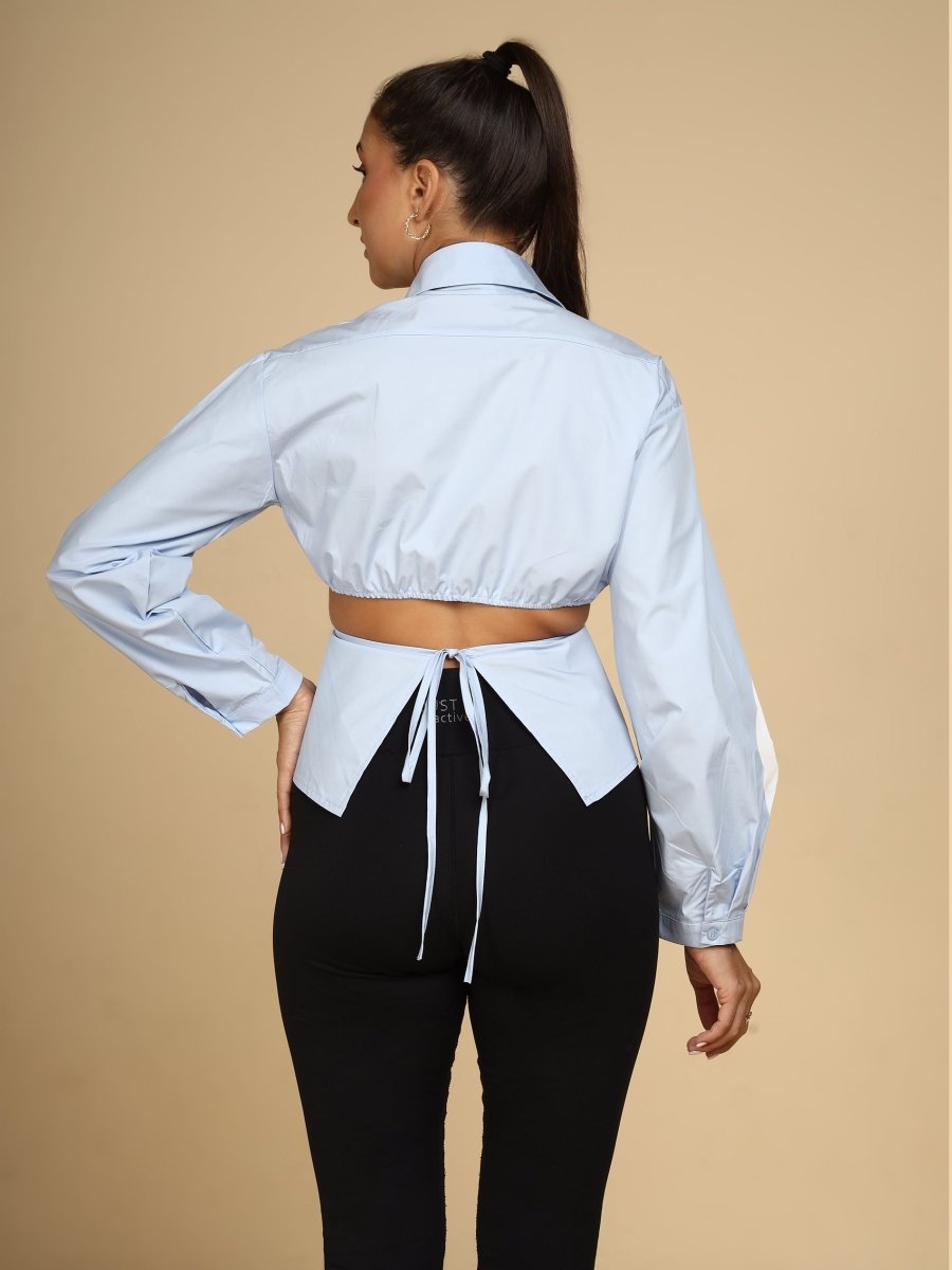 Tie-Back Sculpted Shirt - LEYR
