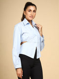 Tie-Back Sculpted Shirt - LEYR