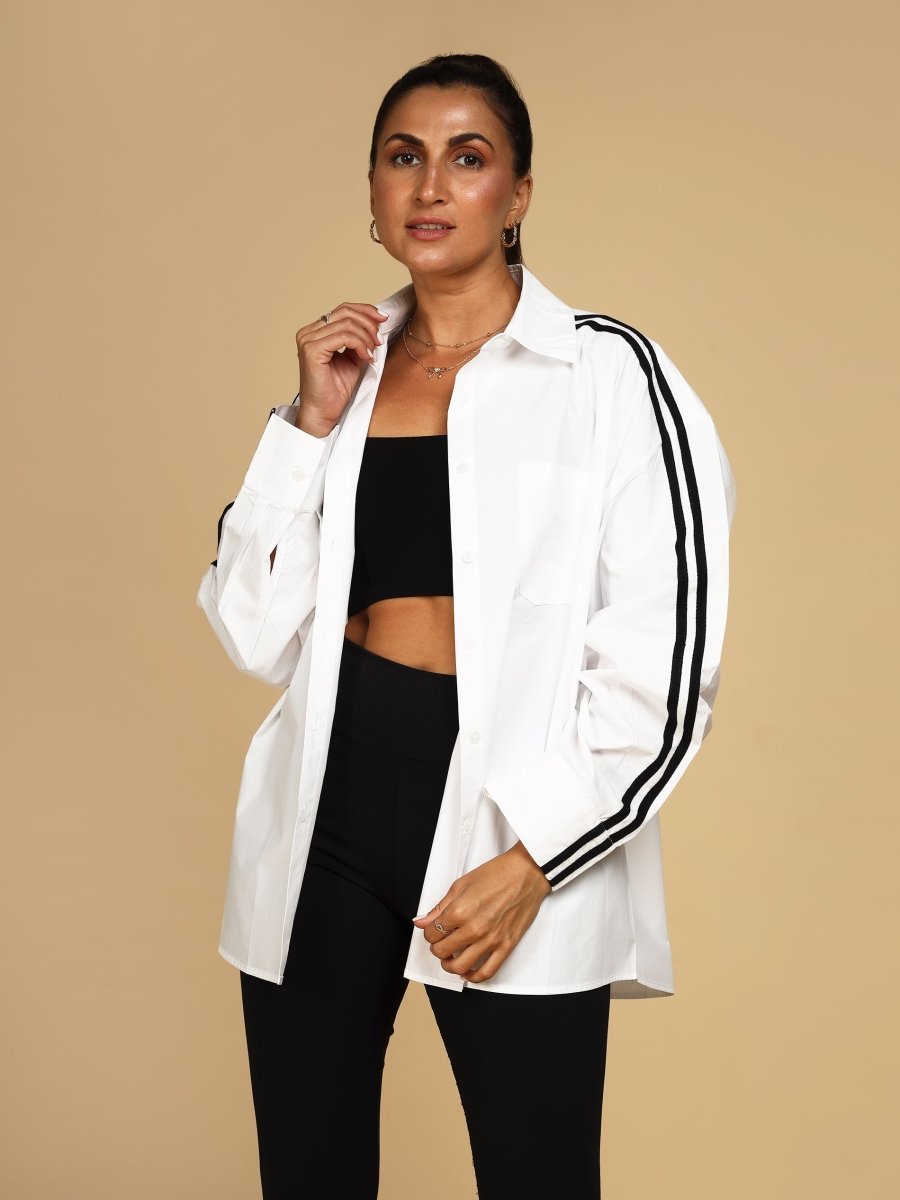 Trackline Oversized Classic Shirt - LEYR