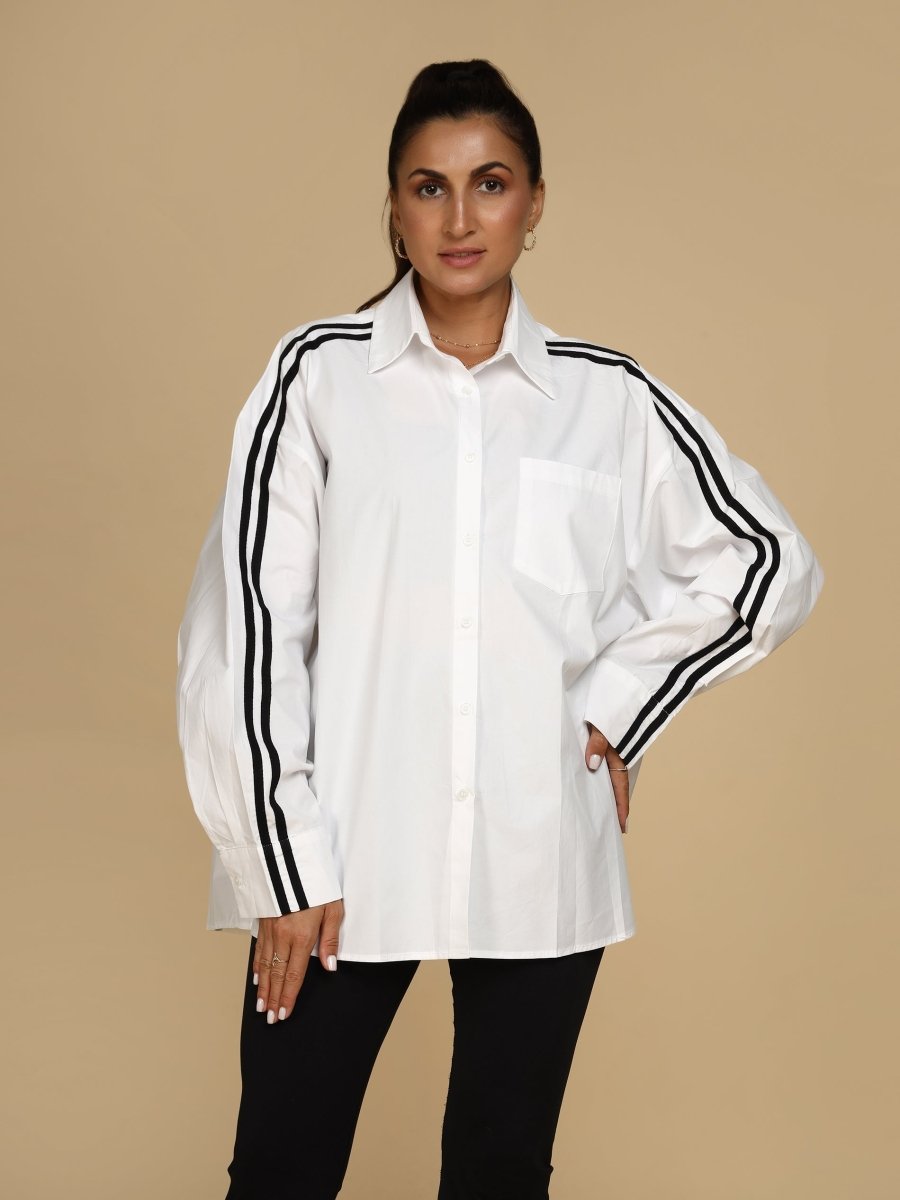 Trackline Oversized Classic Shirt - LEYR
