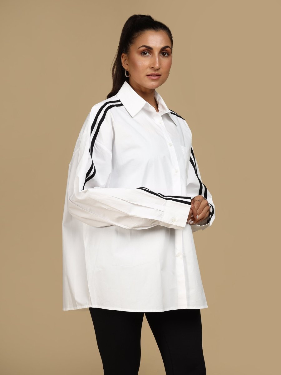 Trackline Oversized Classic Shirt - LEYR