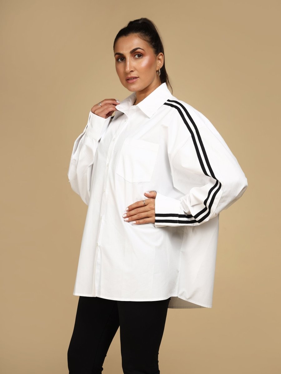 Trackline Oversized Classic Shirt - LEYR