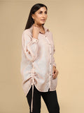 Pastel Ruched Shacket - LEYR