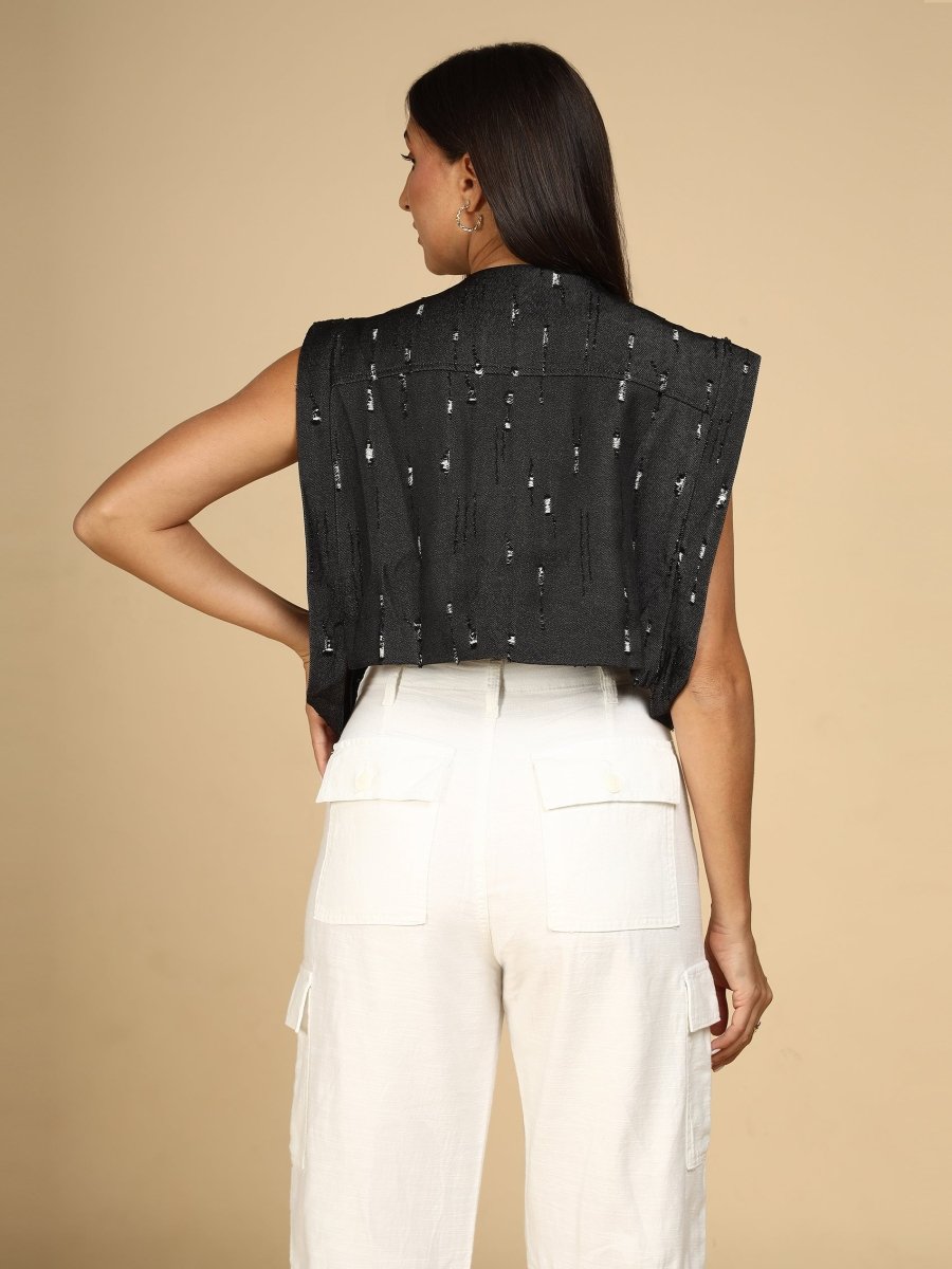 Textured Dash Vest - LEYR
