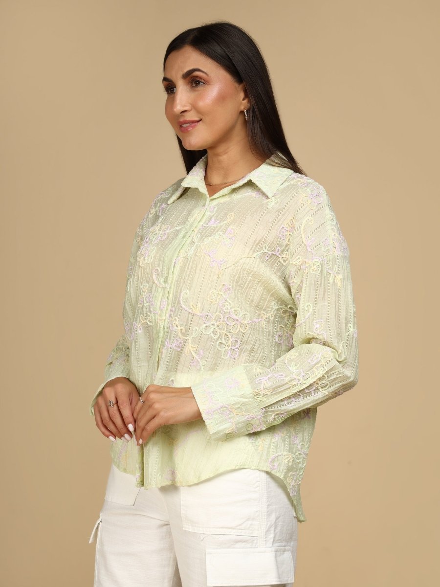 Embroidered Meadow Shirt - LEYR