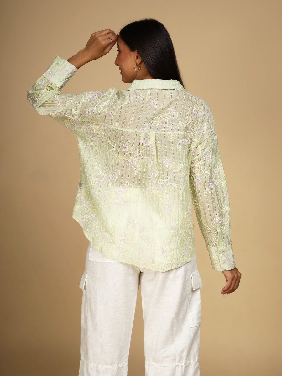 Embroidered Meadow Shirt - LEYR