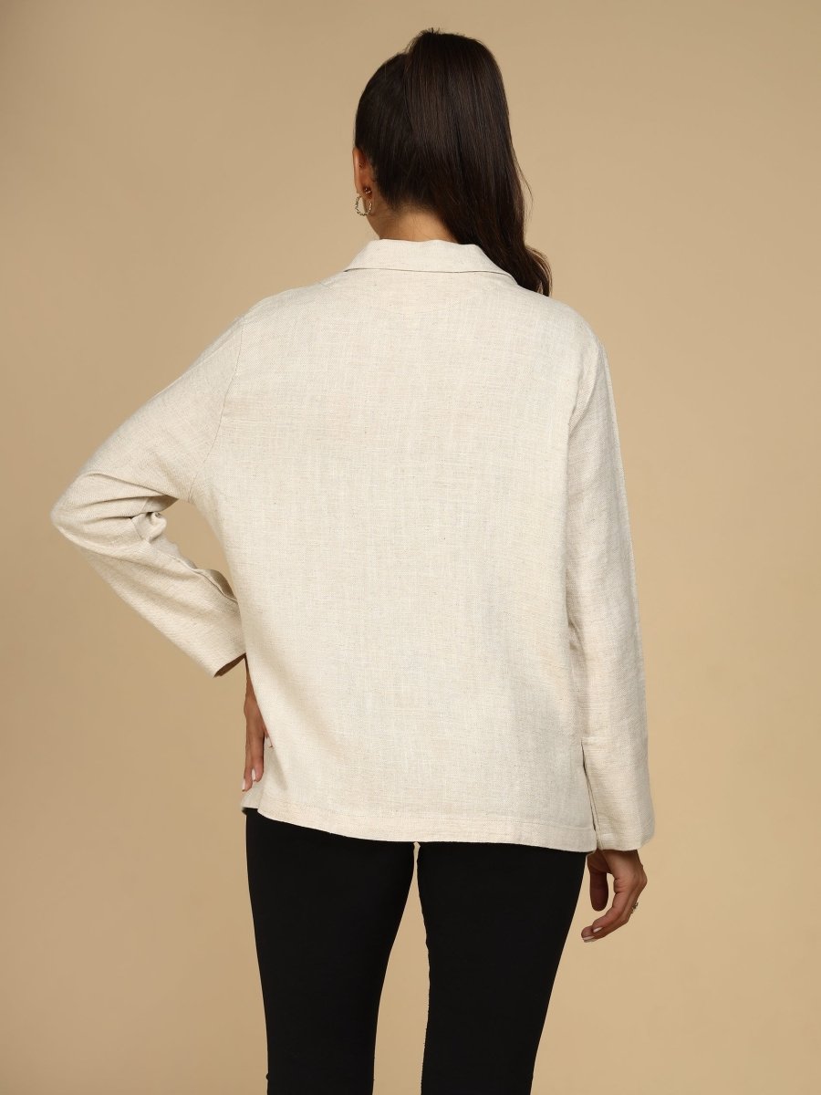 Linen Stitch - Detail Blazer - LEYR