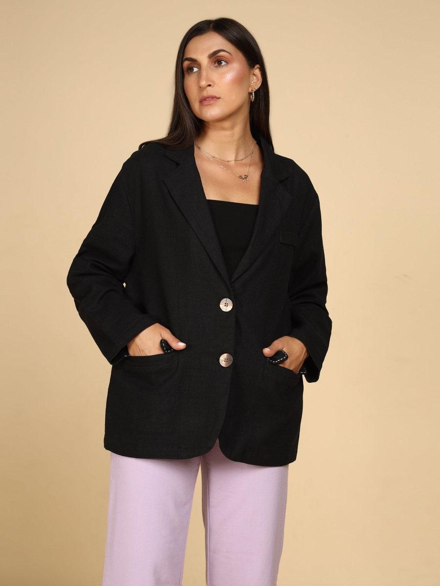 Linen Stitch - Detail Blazer - LEYR