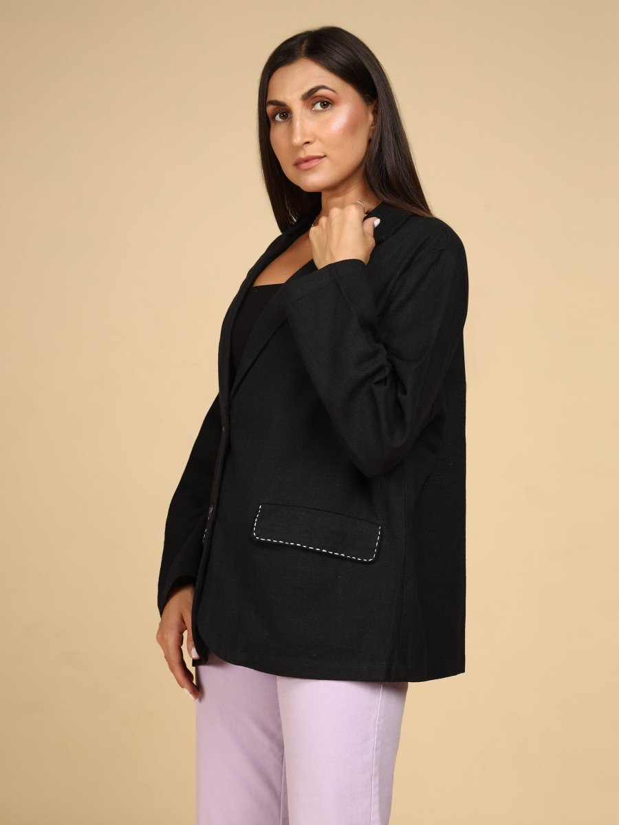 Linen Stitch - Detail Blazer - LEYR