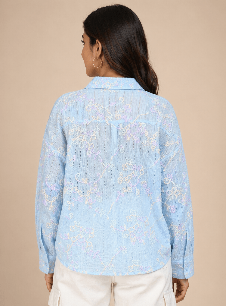 Embroidered Meadow Shirt - LEYR