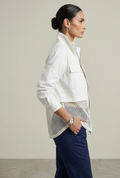 Air mesh shacket